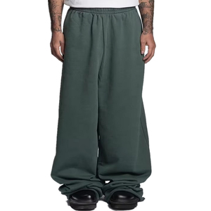 Custom Baggy 400gsm Flared Pants Men <b>Joggers</b> Trousers High Quality Oversized Mens Fleece Wide Straight Leg <b>Stacked</b> Sweatpants - Product Image 1