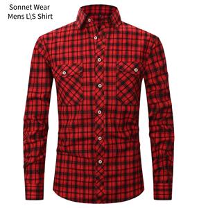 Camisa de manga larga con estampado AOP para hombre - Product Image 1