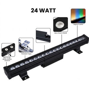 ไฟสปอตไลท์ติดผนัง LED RGB สำหรับภายนอกอาคาร 18W 24W 36W 48W 72W  วัสดุอะลูมิเนียม  แบบเส้น  กันน้ำ IP65  รองรับ DMX512 ค่า Ra90 ปรับความสว่างได้ - Product Image 5