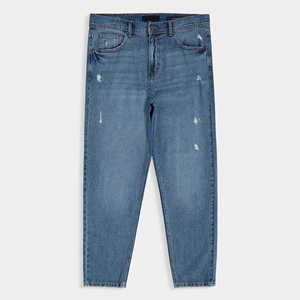 Jeans en denim respirant pour homme, coupe droite, qualité supérieure, couleur unie, séchage rapide, style décontracté, idéal pour l'hiver - Product Image 6