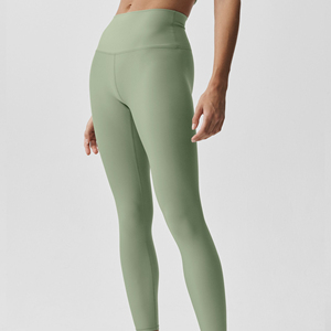 Women's <b>Seamless</b> High Waist <b>Leggings</b> Breathable Knitted Fitness Workout Pants - Product Image 1