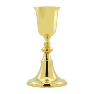 Crisol de Comunión Católica de Lujo Chapado en Oro con Tapa de Pez, Hecho a Mano, de Latón, para Altar de Iglesia - Product Image 5