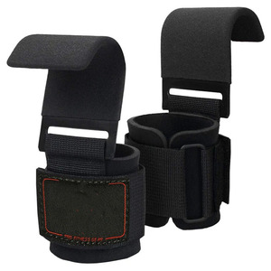 Sangles de levage avec crochets pour haltères, gants de musculation, crochets de levage, support de poignet - Product Image 1