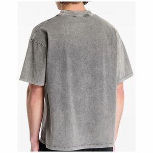 Acid Wash t Shirt Custom Logo Printed <b>Design</b> Wholesale Acid Wash t Shirt Oversized Men - Product Image 3