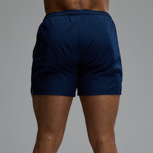 Men's Solid Color Quick Dry Gym Shorts With Side Stripe <b>Elastic</b> Waist Mid Length Casual Sportwear - Product Image 6