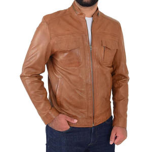 Veste en cuir d'hiver pour homme, nouvelle collection, design personnalisé, respirante, style bomber. - Product Image 1
