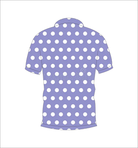 Camisa Polo para Hombre, Color Lavanda con Puntos Blancos, Sublimación Personalizada, Manga Corta, Verano, Casual, Transpirable, Ligera, para Golf - Product Image 2