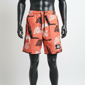 Shorts de Mujer de Alta Calidad, 200 GSM, Mezcla de Nailon, Diseño Coral Peach, Suaves y Transpirables, con Logotipo Personalizado por Transferencia de Calor - Product Image 1