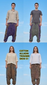 Wholesale Cotton Sama Aladdin <b>Trousers</b> for <b>Women</b> Yoga <b>Baggy</b> Boho Style Casual Eco-Friendly Vintage Loose Fit Winter Breathable - Product Image 3