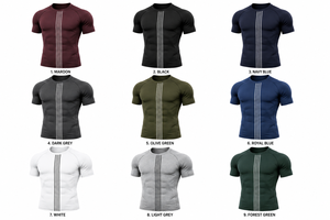Custom Men's Compression T Shirt Quick Dry Gym Running Fitness Base <b>Layer</b> Athletic Gym Performance Compression Shirt OEM ODM - Product Image 6
