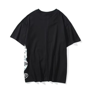 Men's Black Short Sleeve T-<b>Shirt</b> Camouflage Print Round Neck Street Style Casual Summer Wear 100% Cotton - Product Image 2