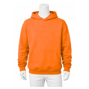 เสื้อฮู้ดดี้ผู้ชายสำหรับฤดูใบไม้ร่วง ผ้าฝ้าย 100% ทรงโอเวอร์ไซส์ ไซส์ใหญ่ ผ้าระบายอากาศ แขนยาว เป็นมิตรกับสิ่งแวดล้อม ผ้าไม่ยับ ด้านหน้า - Product Image 3