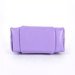 กระเป๋าหนัง PU สีม่วง สายโซ่สะพายไหล่ กระเป๋าถือแบบมีซิปปิด กระเป๋าสตางค์ผู้หญิงใบเล็ก - Product Image 4