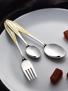 Premium Solid Metal Spoon Stainless Steel Cutlery for Coffee Tea Dessert Dining <b>and</b> Kitchen <b>Set</b> Use - Product Image 4