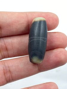 Agate naturelle de forme cylindrique, pierre précieuse de joaillerie fine, couleur noire, 35,75 carats, 12x30,70 mm, pour la fabrication de bijoux, fournisseur indien R.K. - Product Image 2