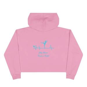 Sudadera corta con capucha y diseño de latido de corazón de bailarina de ballet - Product Image 5