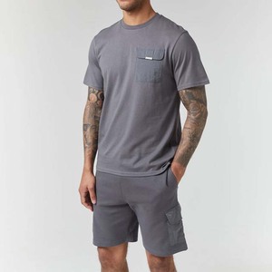 Conjuntos de Camisetas y Pantalones Cortos Casuales Ligeros y Cómodos para Hombre, Modelo 2026, Personalizados, Transpirables, de Poliéster/Algodón - Product Image 1