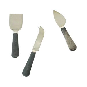 Juego de Cuchillos para Queso de Acero Inoxidable al por Mayor con Mango Ergonómico de Madera Natural, Accesorios para Charcutería, Utensilios para Queso de 4 Piezas - Product Image 3