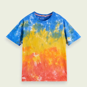 Camiseta Tie Dye en Espiral 100% Algodón con Logotipo Personalizado, Estilo Urbano Oversize, Casual, Unisex, para Verano, Venta al Por Mayor - Product Image 5