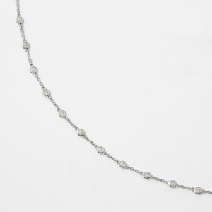 Collier délicat en or jaune massif 14 carats avec diamant de laboratoire de 2,05 carats serti clos, certifié IGI, fin et élégant - Product Image 2