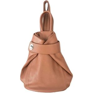 Genuine Goat Leather <b>Backpack</b> <b>For</b> <b>Women</b> Elegant Slouch Style Casual <b>Travel</b> Office Daily Use Bag - Product Image 1