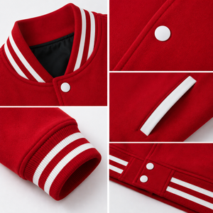 Stylish <b>mens</b> varsity <b>jacket</b> built <b>for</b> dependable warmth and athletic inspired fashion with versatile everyday casual wear appeal - Product Image 5