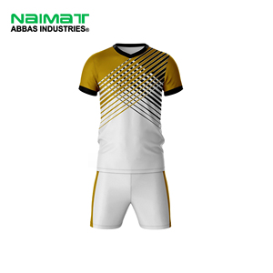 Conjunto Deportivo de Rugby Sublimado con Rayas Diagonales Blancas y Doradas Premium, Uniforme de Entrenamiento para Equipo, Pantalones Cortos y Camiseta - Product Image 1