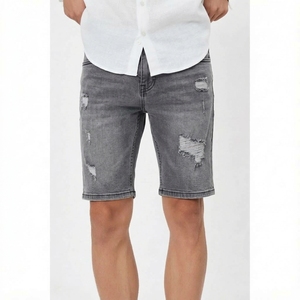Shorts en jean décontractés pour hommes, shorts en coton personnalisés, longueur genou, vêtements d'été, fabricant, vente en gros - Product Image 1