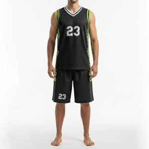 Camiseta de Baloncesto Retro Sublimada de Diseño Personalizado al por Mayor, Conjunto de Camisetas y Pantalones Cortos para Hombre - Product Image 3