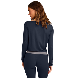 Chemisier décontracté à manches longues pour femme, col bateau, extensible, doux, confortable, léger, pour le quotidien et les activités sportives, tendance - Product Image 2