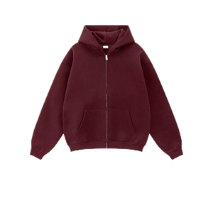 Sweat à capuche zippé grande taille pour femme, en coton respirant, vêtement d'extérieur décontracté pour l'hiver, logo personnalisé - Product Image 2