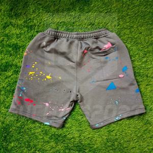 Shorts en molleton 100 % coton pour homme 2026 – Motif uni multicolore, fermeture à cordon, coupe-vent, respirant, style urbain, mi-longueur - Product Image 1