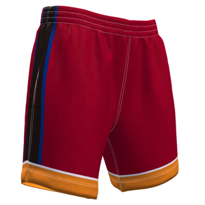 Shorts pour hommes en polyester/coton respirant de qualité supérieure, imprimés numériquement, personnalisables en gros, OEM/ODM, avec taille élastique - Product Image 3