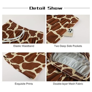 Shorts en maille pour hommes, personnalisables avec logo, double couche, doublure, impression intégrale par sublimation, vierges, pour l'été - Product Image 5