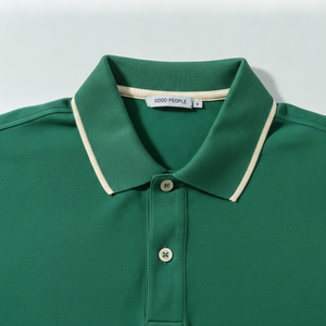 Polo à manches courtes pour homme, 100% coton piqué, anti-rides, style décontracté, couleur unie, coupe classique - Product Image 4