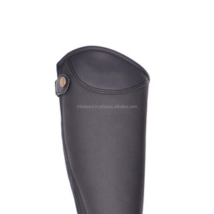Guêtres d'équitation en cuir de qualité supérieure, demi-guêtres, ajustées, avec boutons, pour l'entraînement, emballage personnalisé pour hommes et femmes, OEM - Product Image 5
