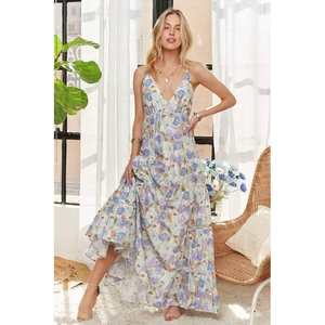 Adora เดรส Cami ลายดอกไม้พร้อมโบว์ด้านหลังรูปแบบที่สำเร็จ - Product Image 5