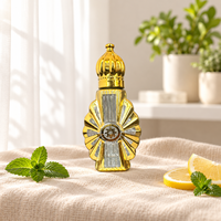 Flacon d'huile essentielle en forme de boule plaqué or 15 ml, flacon d'huile essentielle rechargeable, flacon d'huile essentielle vide