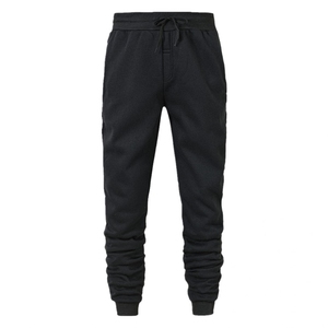 Ensemble de survêtement d'hiver pour homme à capuche, personnalisable, léger, couleur unie, pantalon de jogging long - Product Image 3
