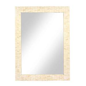 Espejo de Consola de Pared con Incrustaciones de Hueso Hecho a Mano - Diseño Rústico Moderno, Ecológico, Decoración para el Hogar y Bodas, Tamaño y Color Personalizables - Product Image 2