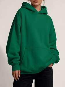 Sweat-shirt à capuche unisexe en molleton épais, coupe oversize, grande taille, pour hommes - Product Image 5