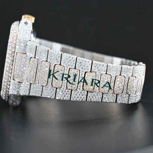 นาฬิกาข้อมือผู้ชาย KRIARA มอยส์ซาไนต์ ดีไซน์หรูหราทันสมัย เป็นมิตรต่อสิ่งแวดล้อม ตัวเรือนสแตนเลสสตีล - Product Image 5