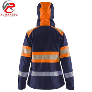 เสื้อแจ็คเก็ตซอฟต์เชลล์คุณภาพสูงสำหรับผู้ชาย เสื้อแจ็คเก็ตซอฟต์เชลล์แบบมองเห็นได้ชัดเจนสำหรับผู้หญิง กันน้ำ ผลิตจากโพลีเอสเตอร์ พร้อมโลโก้ที่ปรับแต่งได้ - Product Image 4