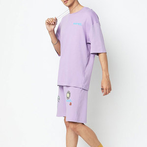 Best Material Lightweight Summer <b>Shorts</b> Set New Arrival Best Selling Silk Screen Printed <b>Patches</b> Summer <b>Shorts</b> Set For <b>Men</b> - Product Image 2