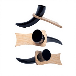 Red Viking Drinking Horn Beer Mug Vintage Design Bamboo Lid American Style Lightweight Dishwasher Microwave Safe New Winters - Product Image 5