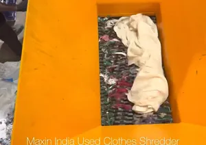 New Cloth Shredding Machine Double Shaft Semi-Automatic Capacity 1 ton/hr Electric Fabric <b>Shredder</b> Machines - Product Image 4