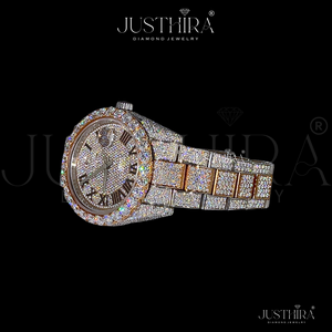 Reloj de Diamantes de Lujo Premium Totalmente Cubierto de Diamantes – Edición Premium Shine Royal Iced VVS – Pieza de Lujo de Alta Gama - Product Image 5