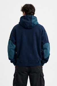 Sudadera con Capucha Extra Grande para Hombre, Tejida, Forrada, de Doble Capa, Informal, 100% Algodón, Antiarrugas, para Invierno - Product Image 2