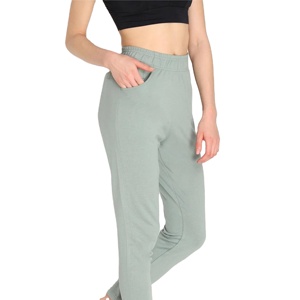 Wholesale High-Waisted Women's Casual <b>Pants</b> <b>Ladies</b> Trouser with Pocket - Product Image 1