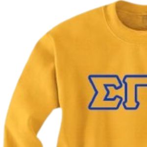 เสื้อสเวตเชิ้ตคอกลมปักตัวอักษร Sigma Gamma Rho สีดำ เสื้อพูลโอเวอร์สำหรับสตรี ตัวอักษรกรีก ผ้าฟลีซลำลอง เสื้อผ้าสำหรับวิทยาลัย - Product Image 6